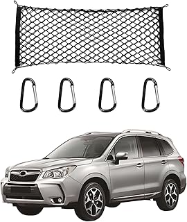 for Subaru Forester Ascent Envelope Style Truck Bed Cargo Net - Fits 2013-2024 2025 2026 Forester Ascent Accessories Cargo Net for Pickup Truck Bed - Heavy Duty Carabiners