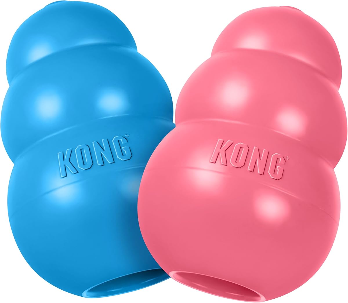 Juguete clásico para cachorros, paquete de 2, caucho natural suave para dentición, enriquecimiento, entrenamiento en jaulas y entrenamiento de comportamiento de masticación