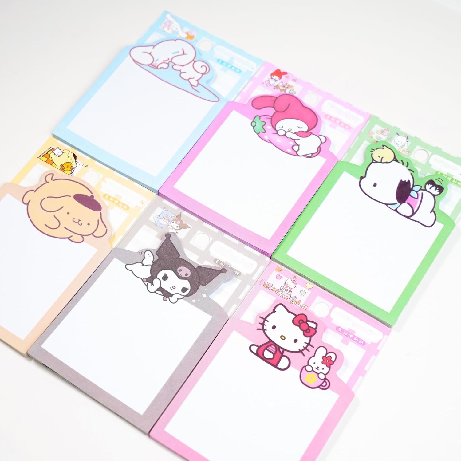 Notas Adhesive 3m Juego De 6 Blocs De Notas Adhesivas Con Diseño De Animales Lindos, 4 X 3 Pulgadas Posits Para Libros