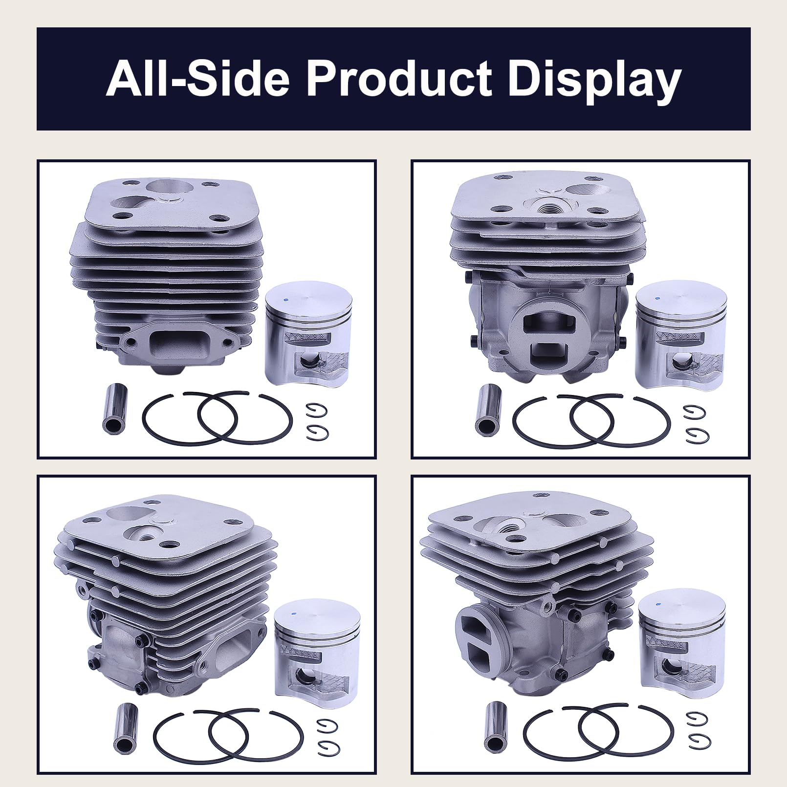 365 X-Torq Cylinder Piston Top End Kit, per motoseghe Per Husqvarna 365 X-Torq, 372Xp X-Torq, 575255702, 575 25 57 02