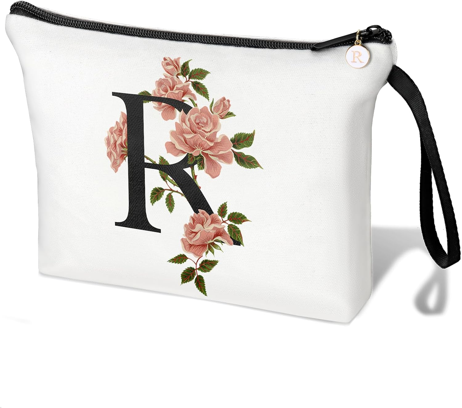 Initial Letter Bag Letter Makeup Bag for Women Initial Cosmetic Bag AZ Personalized