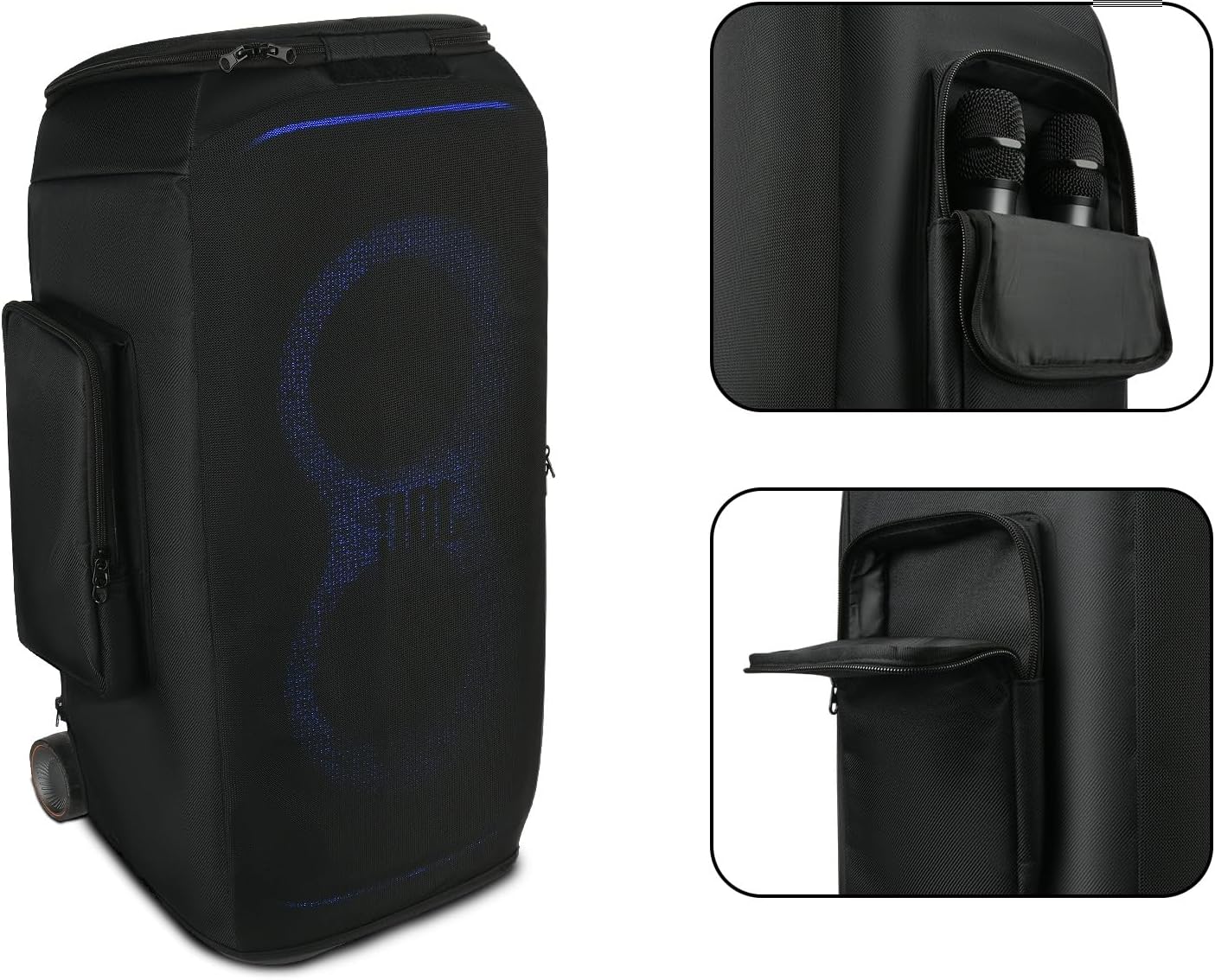Dust Cover Protective Case for JBL PARTYBOX Stage 320 Speaker, Dustproof Sleeve Speaker Cover Dust Case Scratch Resistant Protective Sleeve with Side Pocket