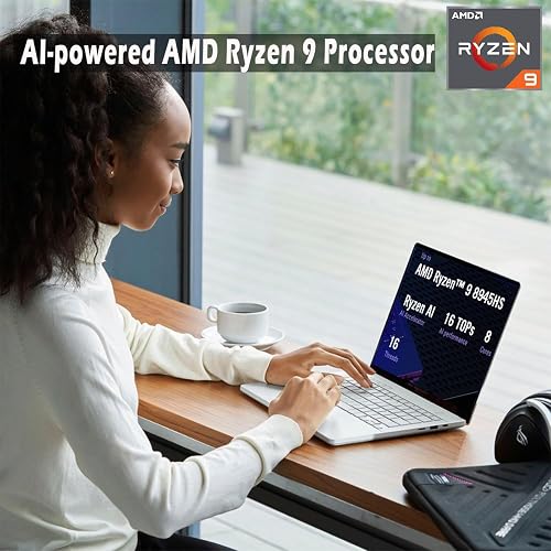 ASUS MUX ROG Zephyrus G14 14" OLED 120 Hz 3K (2880 x 1800) Ordinateur portable de jeu - AMD RYZEN 9 8945HS - NVIDIA GEFORCE RTX 4060-1TB SSD - Win 11 Home-W/Tapis de souris - 4