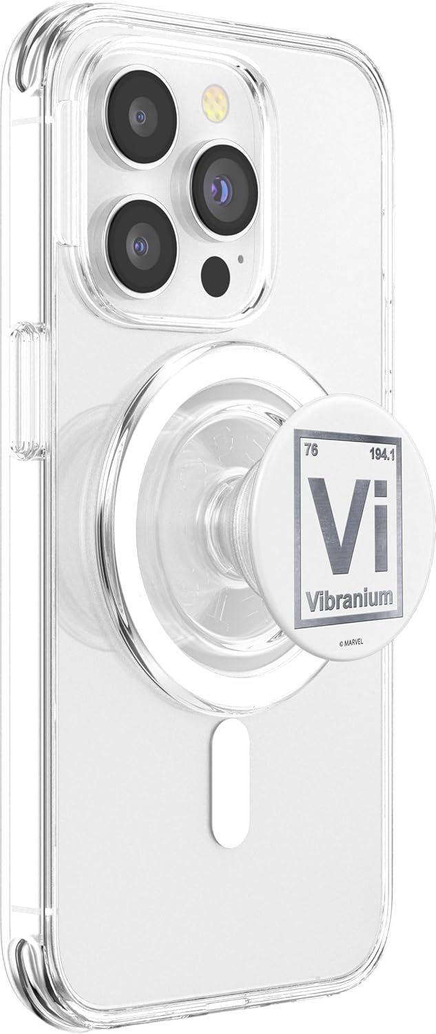 Marvel Periodic Element Vibranium Metal PopSockets MagSafe PopGrip for iPhone