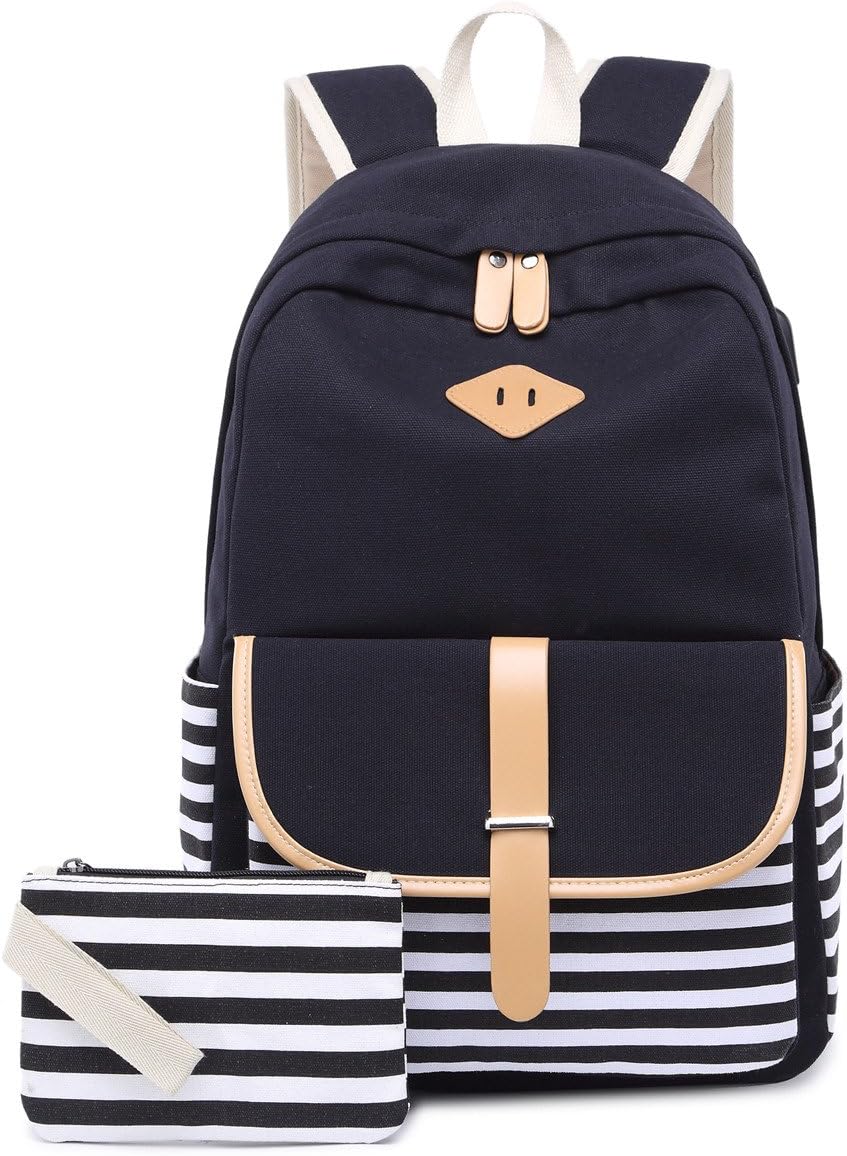 Student School Backpack for Boys for Kid Child Student School Bookbag Outdoor Daypack (Black)