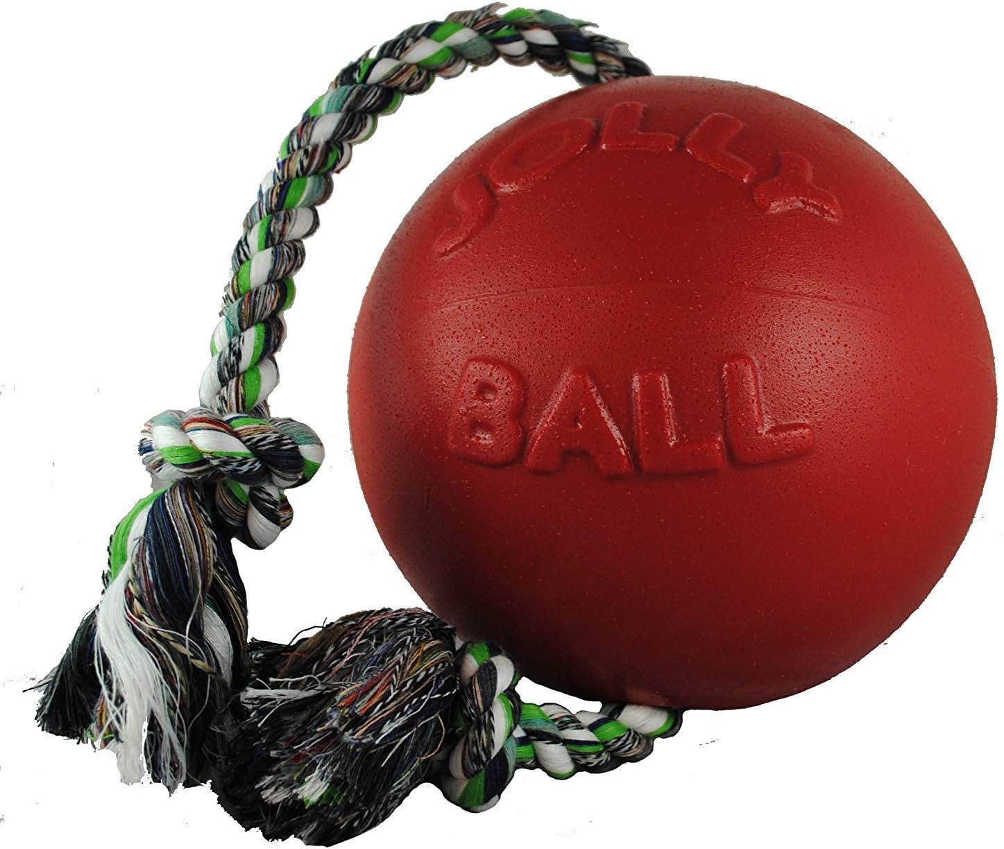 Romp-n-Roll Rope and Ball Dog Toy, 6 Inches/Medium, Red (606 RD)