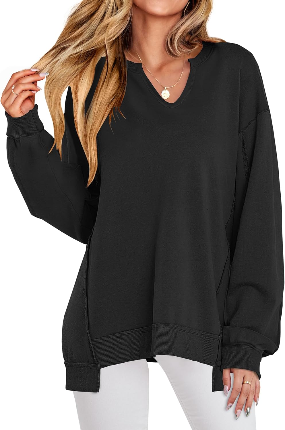 ANRABESS Women's Oversized Sweatshirts Long Sleeve Pakistan Ubuy