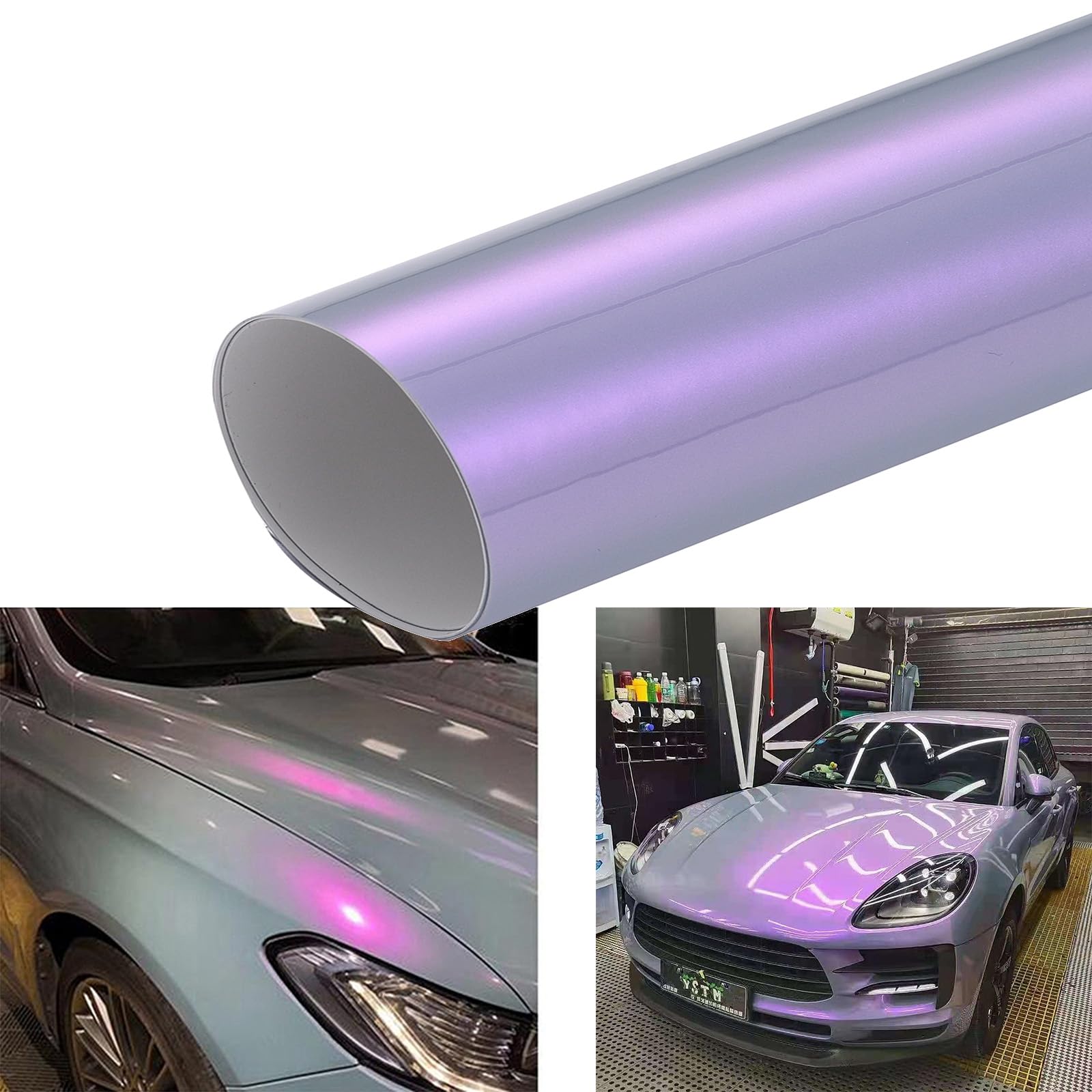 XIMINZ Phantom Enchanting Purple Vinyl Wrap for Cars (59.8'' x 7.8