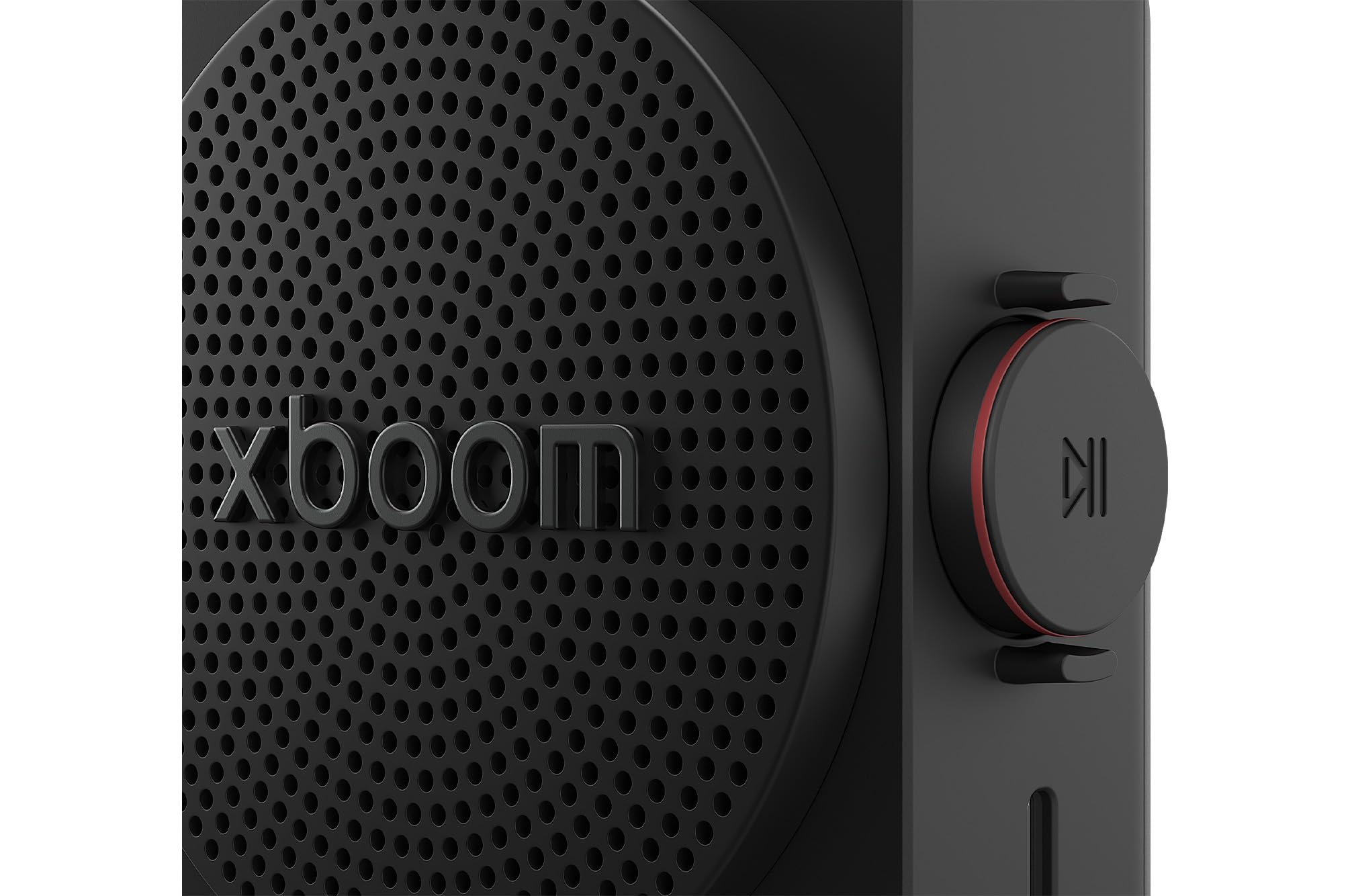 LG xboom Mini by will.i.am, tragbarer Bluetooth-Lautsprecher, praktischer Trageriemen, (5W, Signature Sound, IP67, bis zu 10 Std. Akkulaufzeit), Schwarz