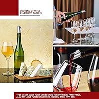 Vista 6 de DOERDO 50 piezas de papel de aluminio para vino tinto vertedor de disco reutilizable flexible para tope de goteo para vino bebida cerveza líquido