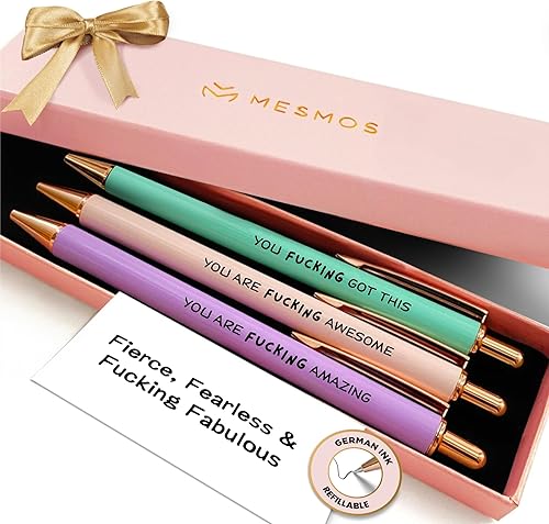 Miniatura 29 de MESMOS Juego de 3 bolígrafos elegantes, regalos de jefe de coordinador del caos para mujeres, gerente de oficina, regalos de liderazgo y