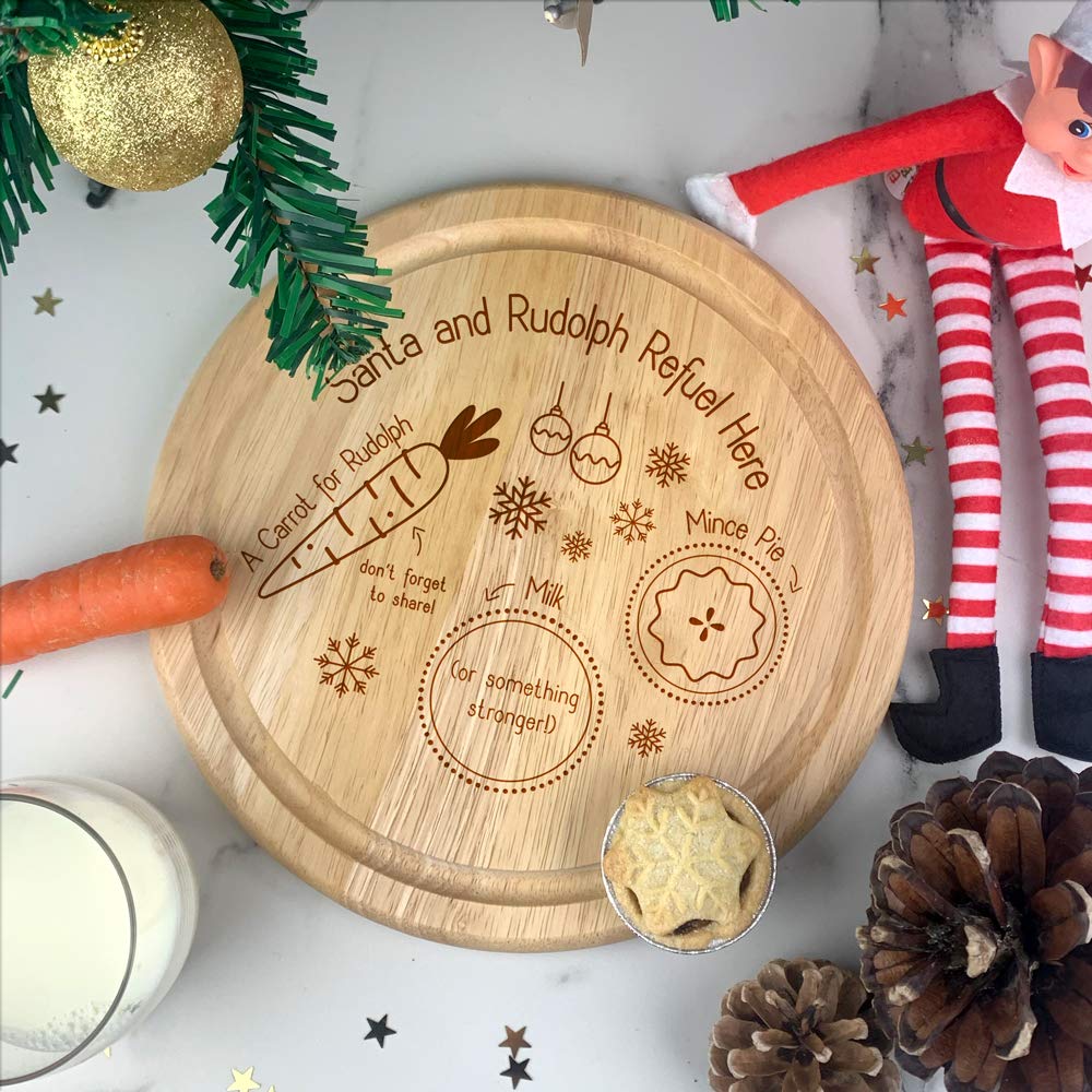 eBuyGB Snack Tray Christmas Eve Board, Santa & Rudolph Refuel Here - Image 3