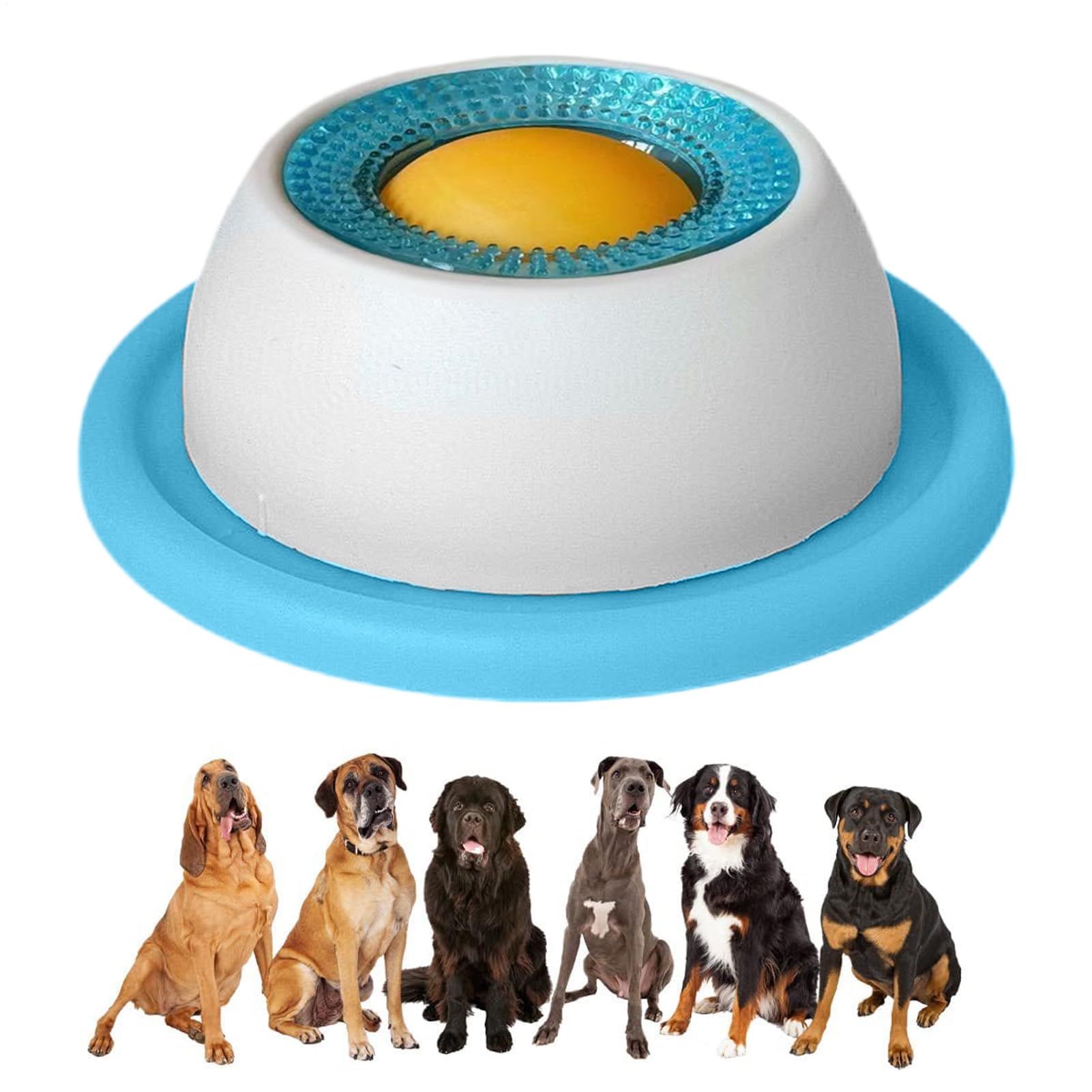Dog Licking Toy - Slow Feeder Bowl | Interactive Dog Treat Dispenser | Food Puzzle Feeder, Pet Enrichment Licks Mat, Puppy Training Pad for Cat Feeding and Crate Accessory Supplies