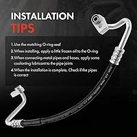Vista 6 de A-Premium Conjunto de manguera de línea de descarga de A/C compatible con Ford Escape, 2013 2014 2015 2016, 1.6L, compresor a condensador