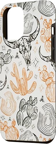 Miniatura 2 de Funda para iPhone 13 Pro Max Western Country Cow Skull Bull Skull Cactus Rodeo