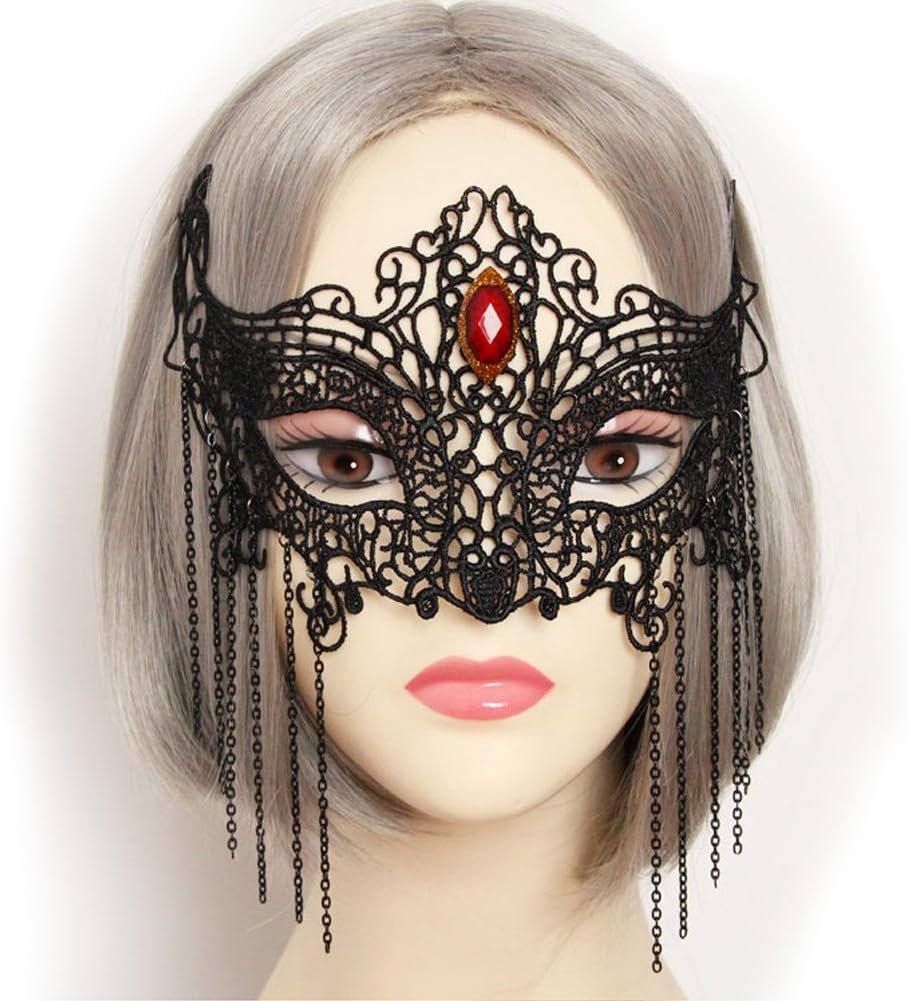 Mask Black Lace Half Face Sexy Luxury Blindfold Goddess Exaggerated Dance Eye Masquerade Mask