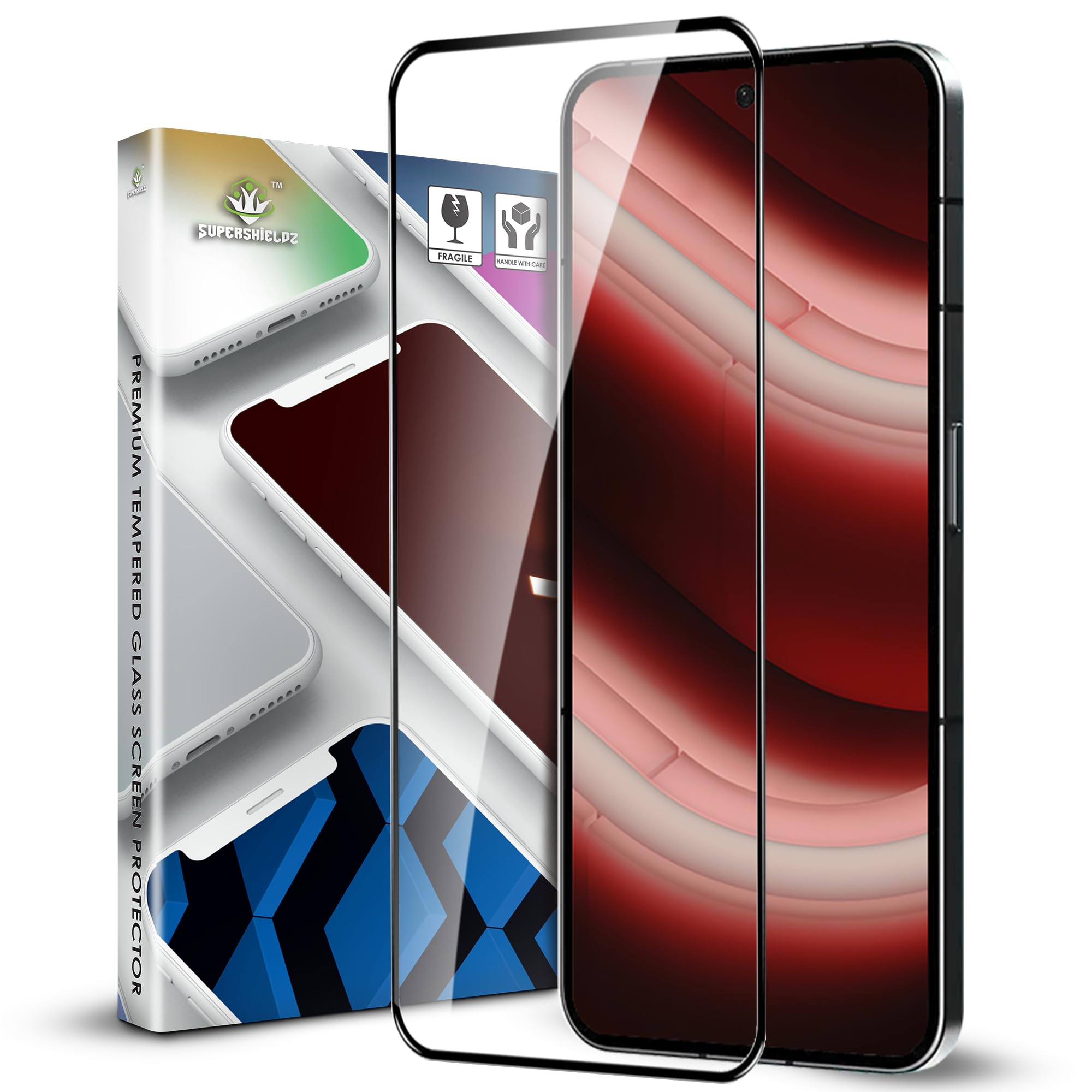 Supershieldz NeoGuard HD+ Tempered Glass Screen Protector Guard Designed for Nothing Phone 2A 5G and Nothing Phone 2A Plus 5G, 9H Hardness, Anti-Static, Case-Friendly, Easy Installation Kit – 1 Pack