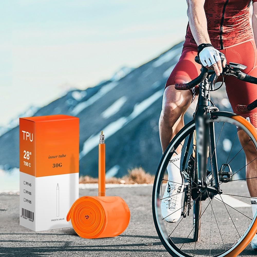 Pannensichere Schlauchlösung, perfekte Passform für Rennräder und Mountainbikes (für Gravel-Bike-PV 45 mm) Sport & Freizeit