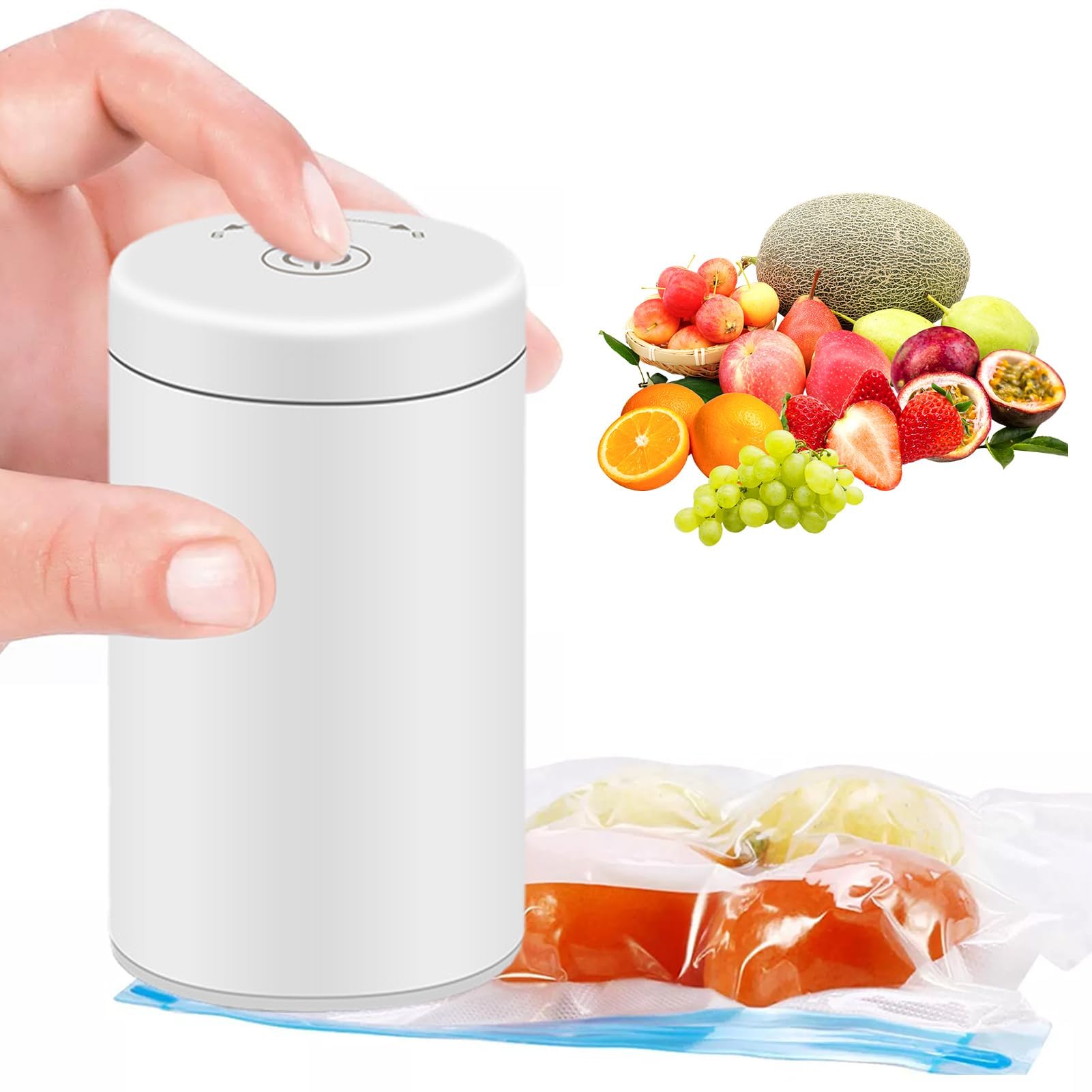 Sponsored Ad – Portable Food Sealer, Multifunctional Vacuum Food Sealer Machine with LED Indicator, Durable Air Pump, Effective Food Vacuum Sealer, for Snacks Freshness, Zipper Bags, Cookies