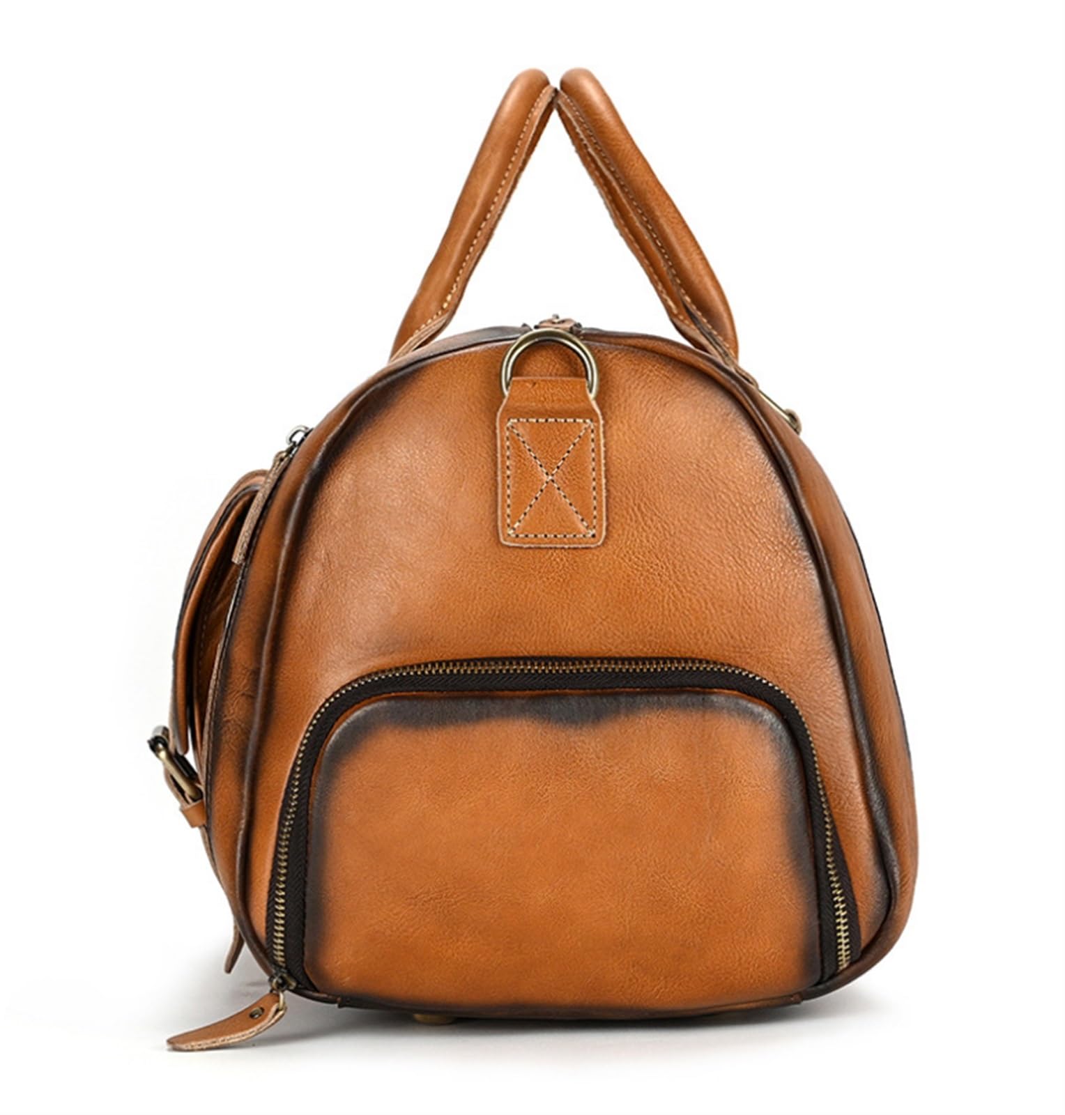Bolsa Portatrajes Bolsa de Viaje El Petate De Cuero Hecho A Mano del Viaje 20inch, Avión Debajo del Asiento Lleva En Los Bolsos para Los Hombres Bolsa Portatrajes de Viaje Bolso Porta Trajes