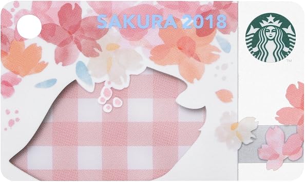 Starbucks Sakura 2018 Mini Card, Layered Flower, 18 Starbucks Sakura