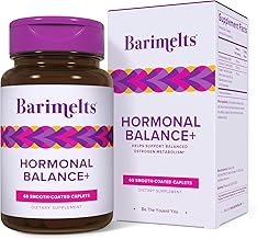 BariMelts Hormonal Balance+ for GLP-1 Users and Bariatric Patients - DIM, NAC & Chasteberry Supports Hormone Balance for Women - 60 Smooth-Coated Caplets (1-Month Supply)