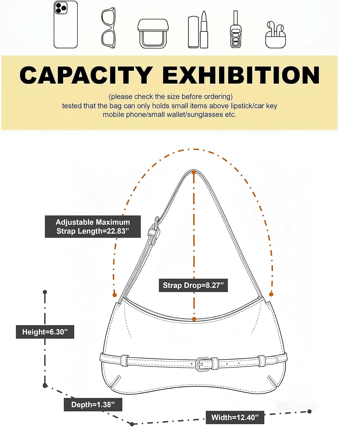 Shoulder Bag for Women Vegan Leather Armpit Purse Cute Hobo Handbags | Y2k Underarm Bag Cute Zip Top Purses Adjustable Strap