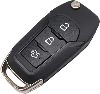 Flip Key Fob Shell Case Fit for Ford F150 F250 F350 Explorer 164-R8130 N5F-A08TAA Car Key Fob Cover