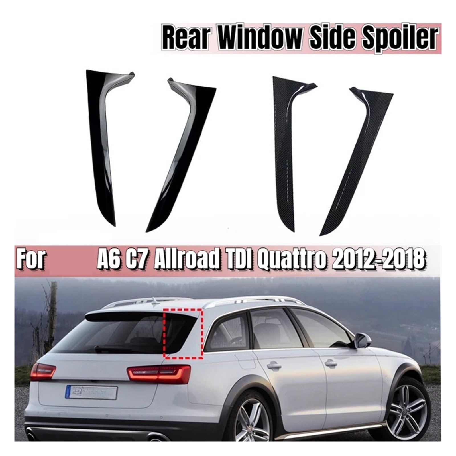 Spoiler tylnej szyby,Compatible With A6,for C7,for Allroad