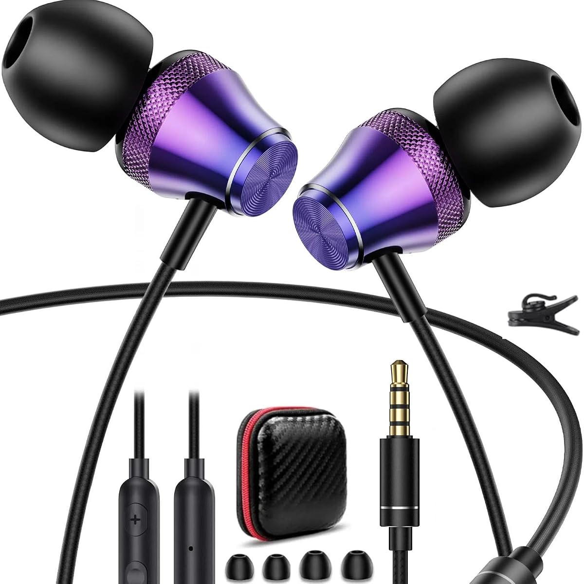 TOPAUX 3.5mm Earbuds Wired Earphone