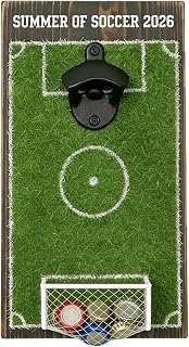 Abrebotellas,Utensilio de cocina en forma de campo de fútbol | Abridor de Botellas con Recogedor de Chapas,para Hombres Aficionados al Fútbol, Bebidas, Agua, Cocina, Bar, Restaurante