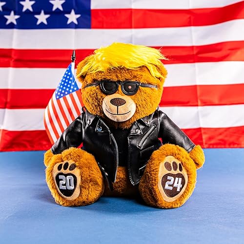 Miniatura 6 de Proud Patriots Oso de peluche Trumpinator - Oso de Donald Trump 2024 para partidarios de Trump y estadounidenses patrióticos  Los regalos #1 de Trump