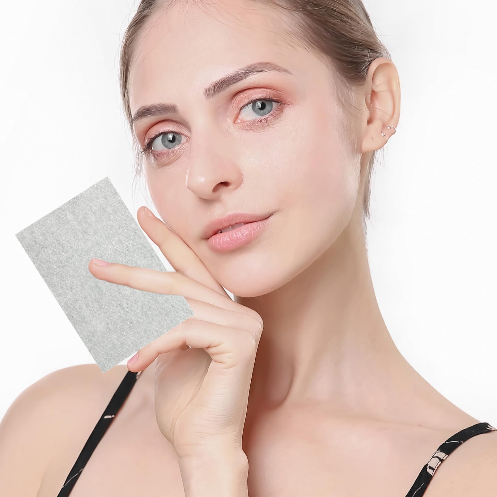 1 Satz Ölabsorbierendes Papier Gesicht Dualseitiges Blotting Paper Mit Bambuskohle Schwarz Und Sanfte Und Weiche Ölabsorbierende Blätter Für Fettige Haut Für Männer Und 1000 Stück