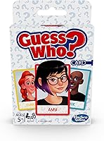 Hasbro Gaming Guess Who? Card Game for Kids - Portable 2-Player Guessing Game, Travel Fun Ages 5+