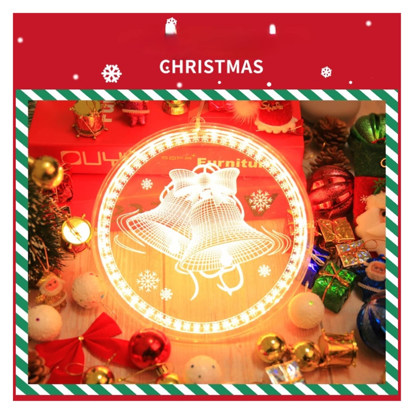 Decorazioni Natalizie Luci a Batteria a LED Decorazione Natalizia Piccola Lanterna luci Stringa luci Stella luci stellaria Decorazione della Sala Vacanze luci di Halloween Luci di Stringa di Natale (