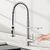 Faustina 3 Way Kitchen Faucet, Drinking Water Faucet, Kitchen Sink Faucet with Pull Down Sprayer, Stainless Steel Spring Kitchen Faucet, 3 in 1 Water Filter Purifier Faucet Brushed Nickel,