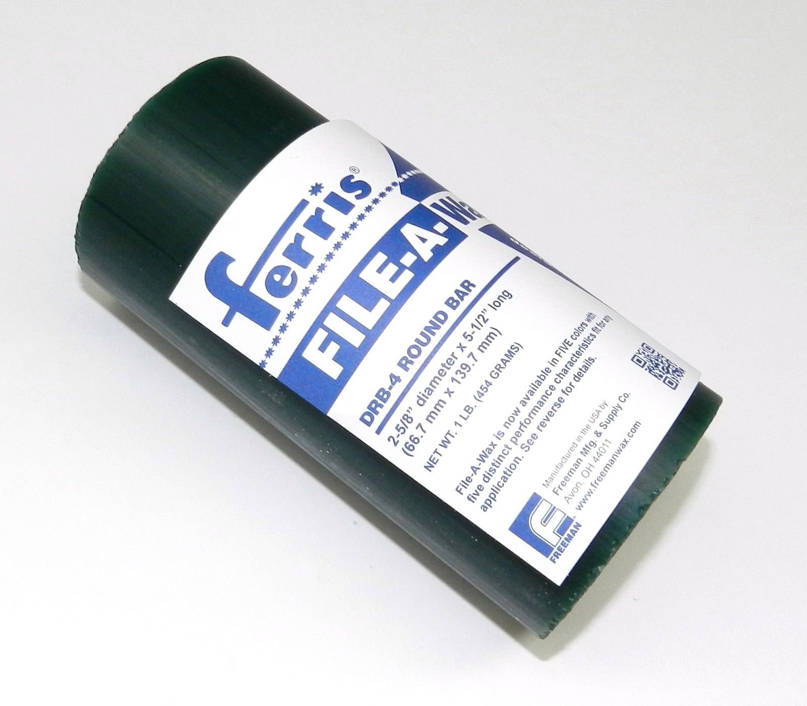 Carving Wax Design Models DRB-4 Round Green Wax Bar 2-5/8