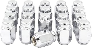Wheel Accessories Parts 20 Peices Piece Vintage 13/16 21mm Hex Acorn Lug Nut 7/16 Thread 1.38 35mm Length 2 Piece Chrome Fits Many Vintage Buick Cadillac Chevrolet Oldsmobile Pontiac