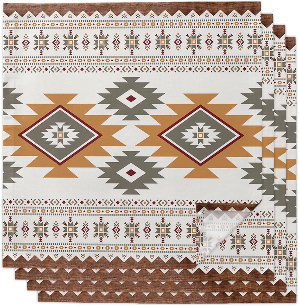 Kitchen Cloth Napkins 4 Pack Reusable Dinner Napkins