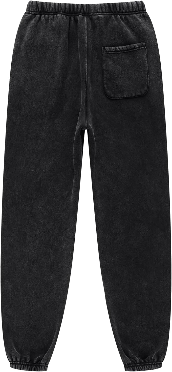 Colorful world Mens Acid Wash Sweatpants Vintage Baggy Athletic Workout Joggers Heavyweight Fleece Sweat Pants with Pockets - Image 4