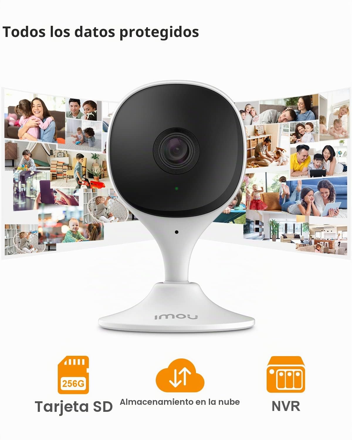 Imou Camara Vigilancia WiFi Interior 2K(3MP) con Detección de Movimiento Humano, Cámara IP WiFi, Visión Nocturna, óptima para Vigilar Bebés y Mascotas Perros, Compatible con Alexa