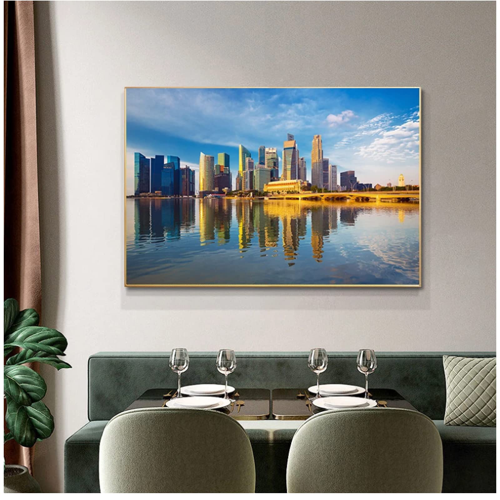 Amazon.co.jp: アートパネル 15.7x19.7in（40x50cm）x1pcsシンガポール