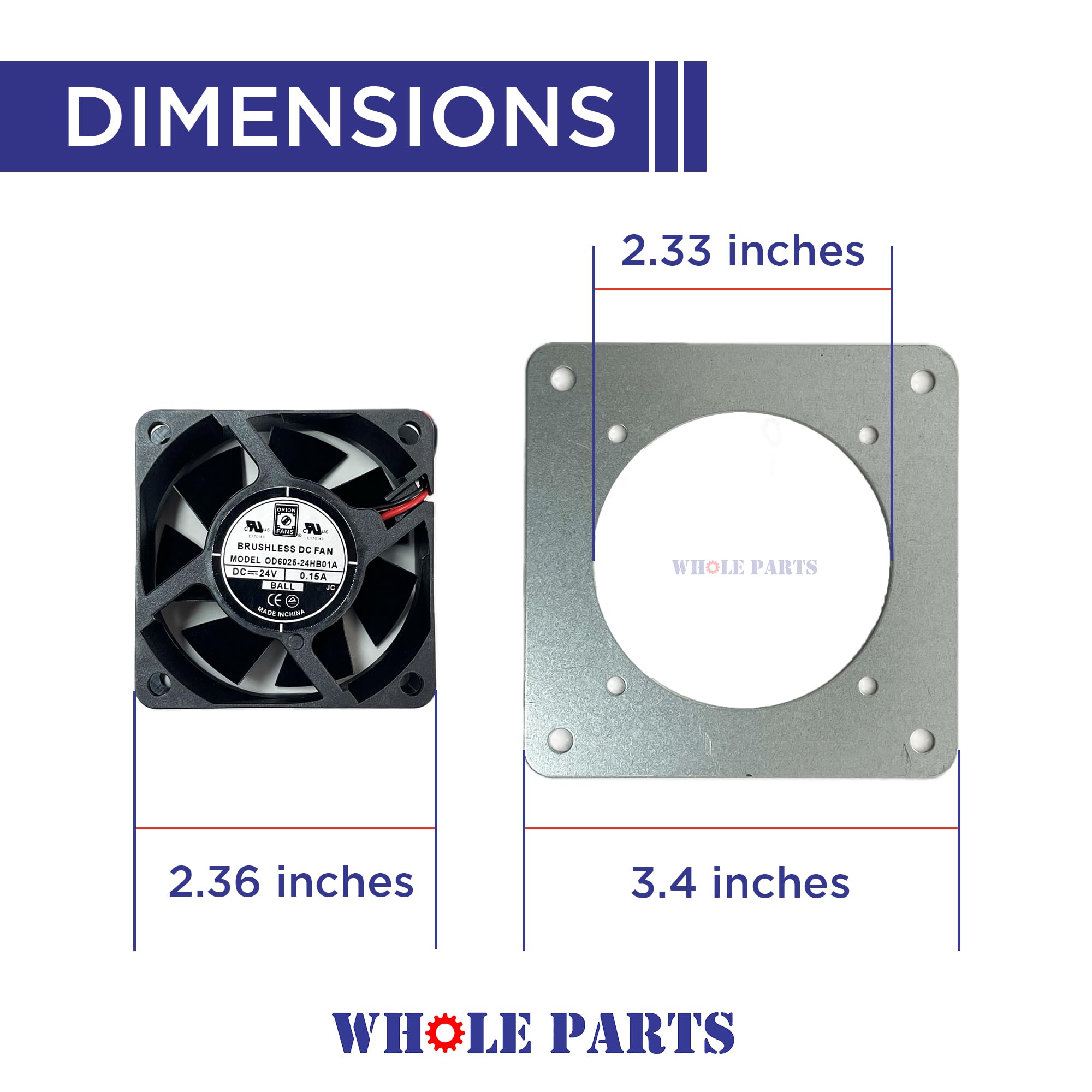 Amazon.com: Upgraded Whole Parts Refrigerator Axial Fan Kit Part