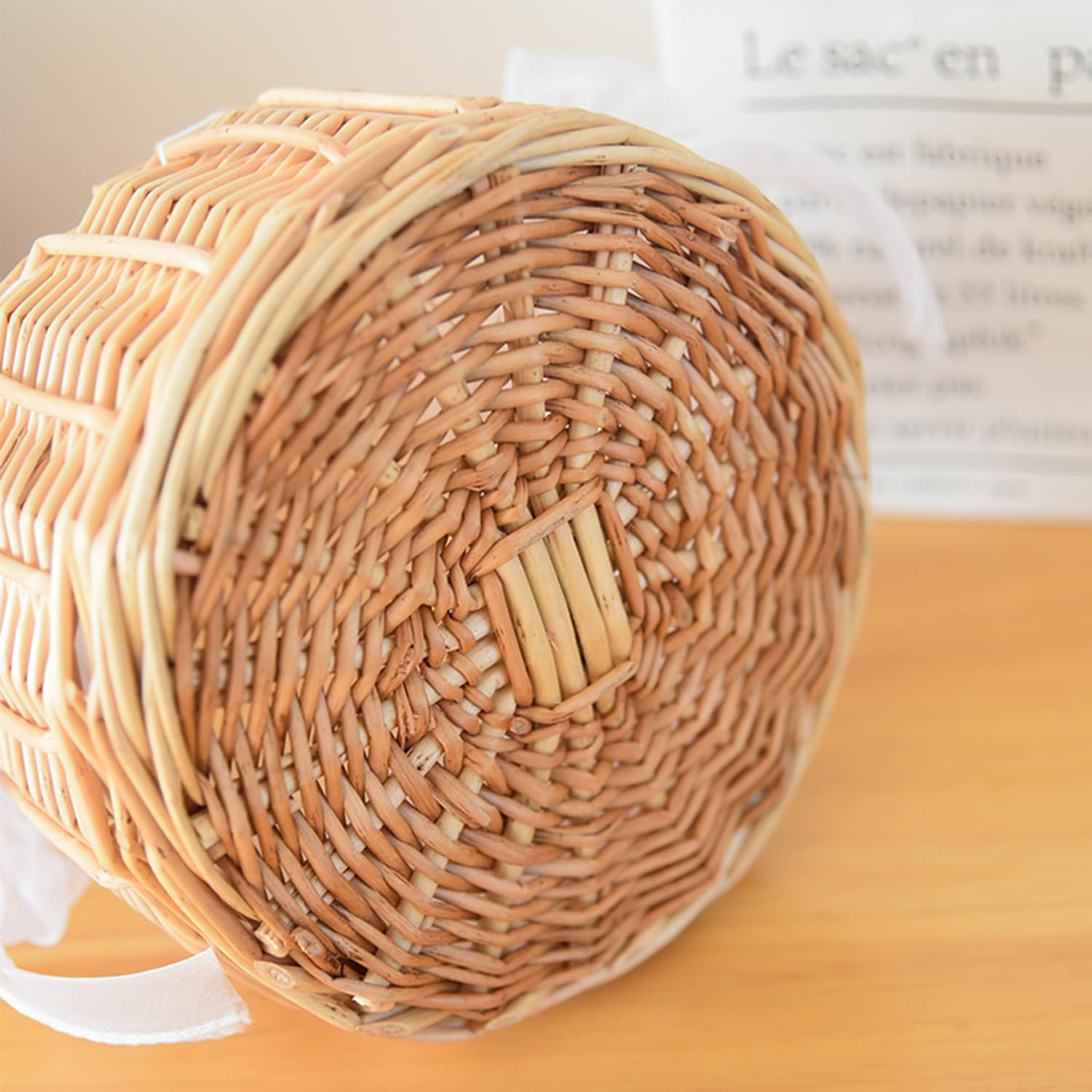2 Pièces Corbeilles En Osier Avec Anse, Panier Mariage, Panier Avec Anse, Panier Osier, Petit Panier Osier Mariage, Panier En Osier Avec Anse, Pour Mariage, Décoration, Fruits