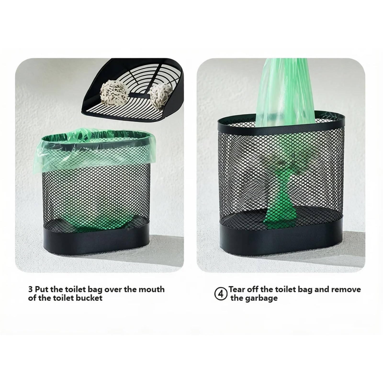 Soportes para arena para gatos, pala de arena de metal con mango antideslizante, pala de arena para gatos con soportes