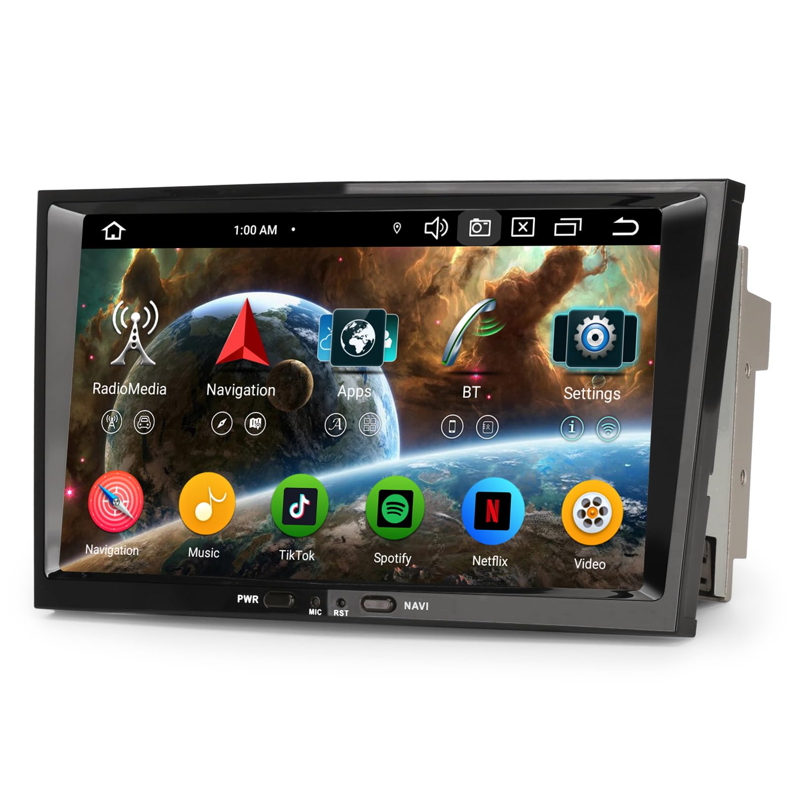 Erisin 8-calowe ośmiordzeniowe radio samochodowe z systemem Android 13 DAB+, 4 GB + 64 GB, do Opel Astra H, Corsa D, Zafira, Meriva, Signum, Tigra, Vectra, z nawigacją GPS, CarPlay, Android, Auto WiFi