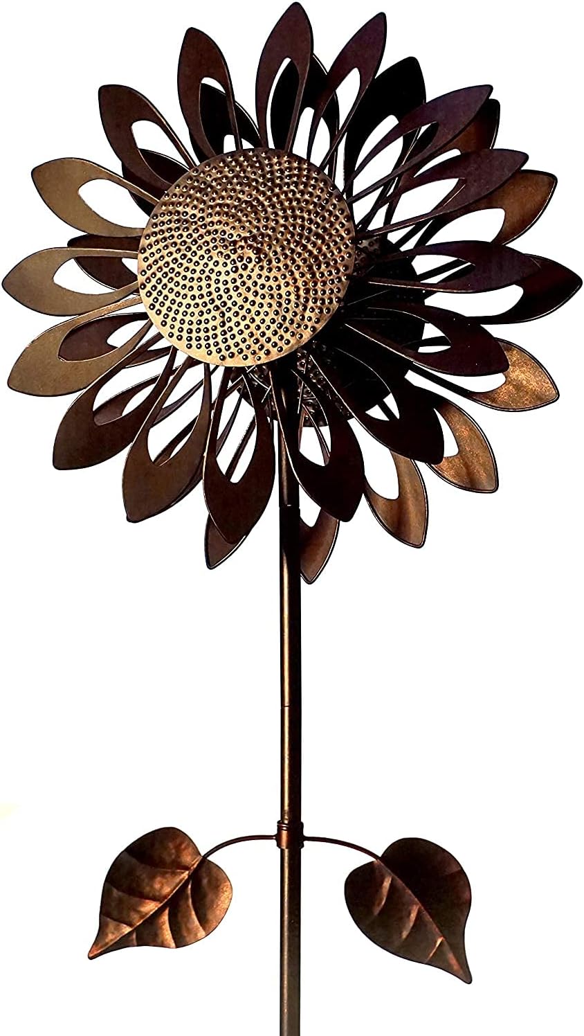Southern Patio COS1900789 Sunflower Wind Spinner-73 Tall