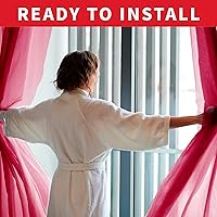 Vista 59 de Sapphire Home - Paneles de cortina (2 unidades), cortinas translúcidas de 54” x 84” (108” de ancho en total), paneles de gasa para dormitorio, sala