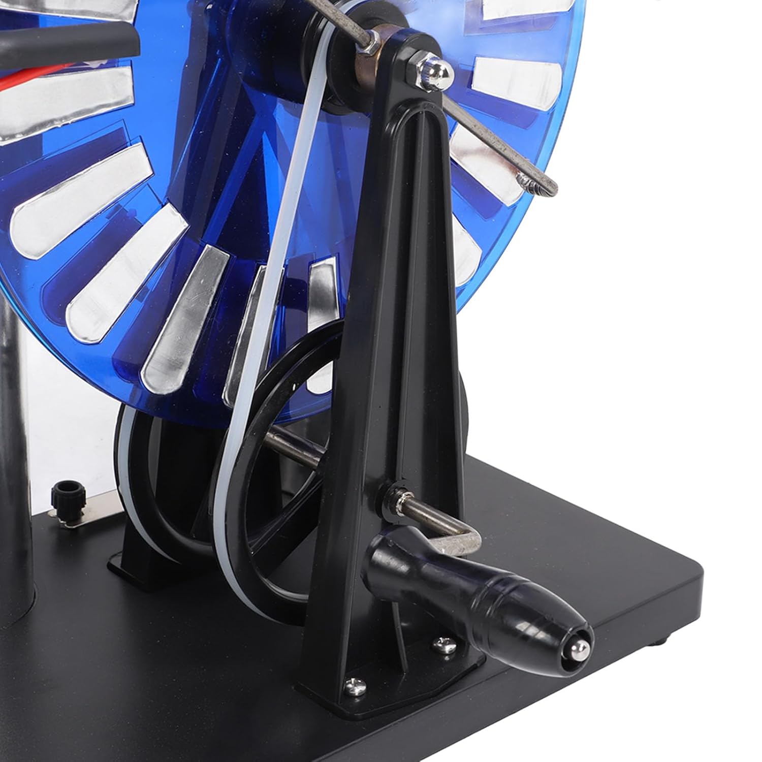 Electrostatic Induction Motor PVC Hand Crank Spark Discharge Static Electricity Generator with Small Current