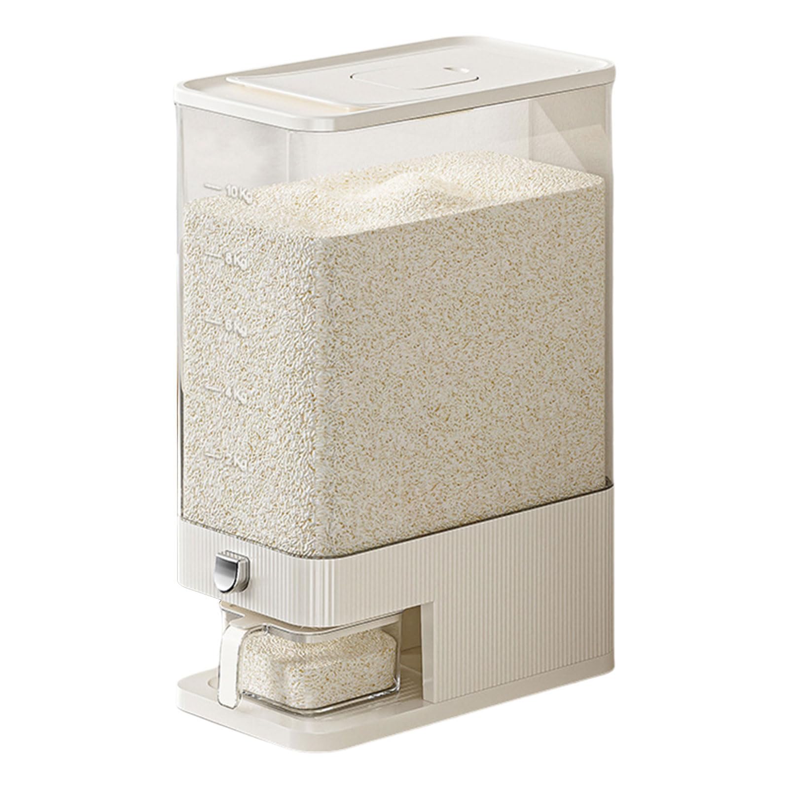 Scatola Stoccaggio Cereali in Plastica Decorazione da Cucina Limpida per La Decorazione Pressata per La Casa E Ristorante Utilizzare Un Ristorante Bianco